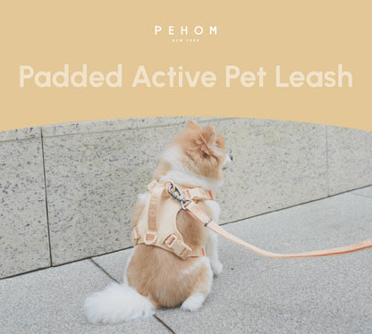 PADDED  ACTIVE  PET LEASH  - APRICOT
